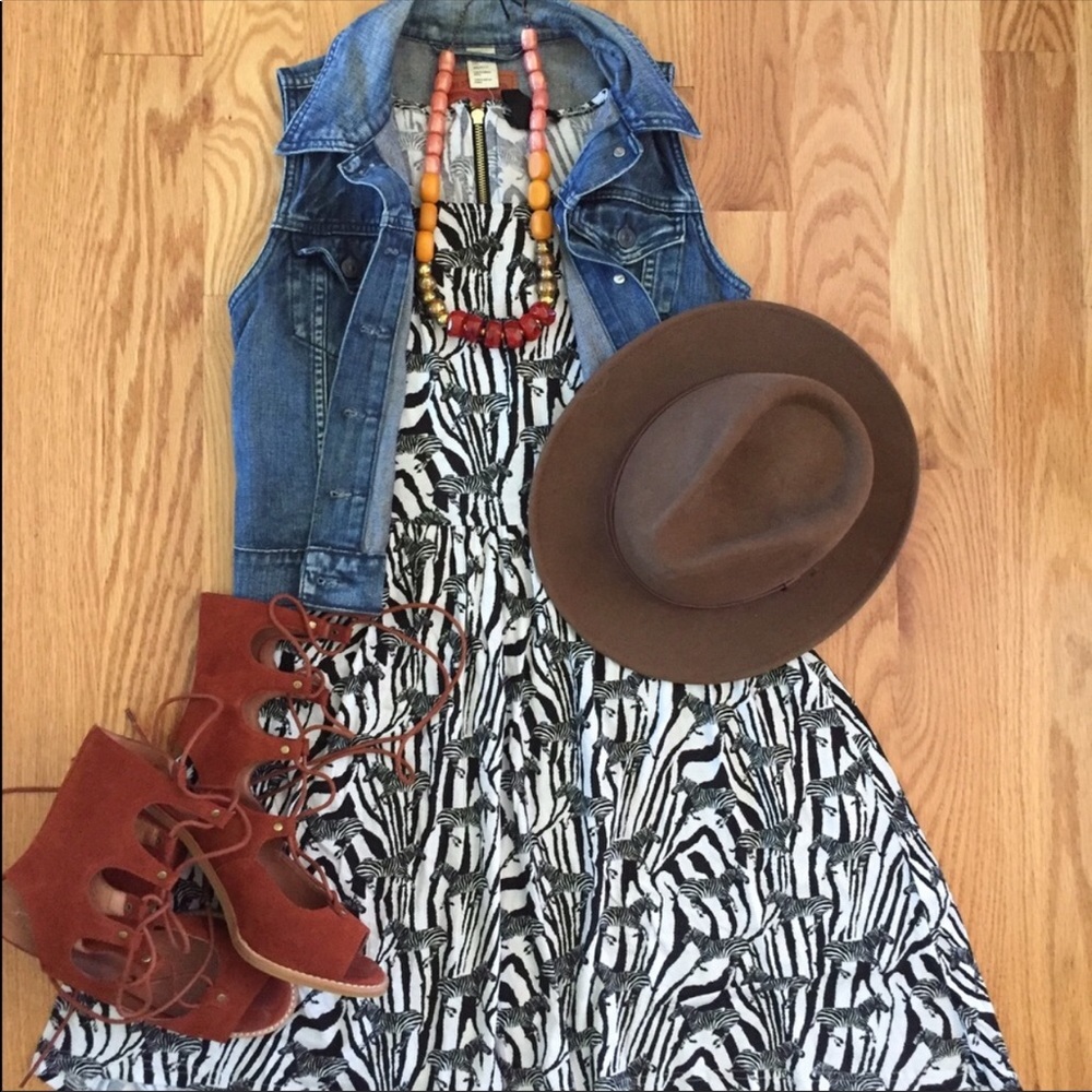 H&M zebra print dress, size small